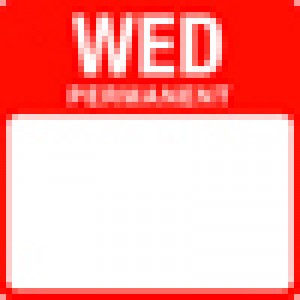 Freezer Labels - Wednesday: 500 per roll