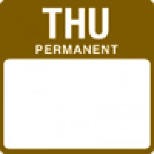 Freezer Labels - Thursday: 500 per roll