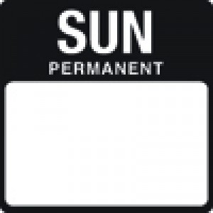 Freezer Labels - Sunday: 500 per roll