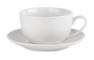 Bowl Shape Cup and Saucer
