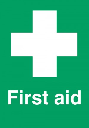 First aid: Self Adhesive Vinyl Notice
