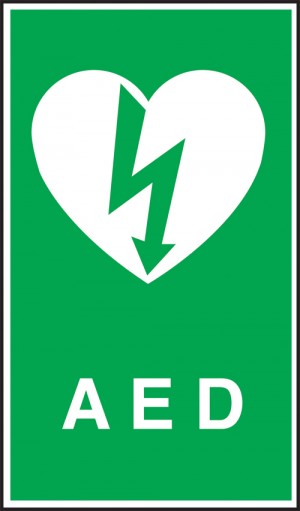 A.E.D: Self Adhesive Vinyl Notice
