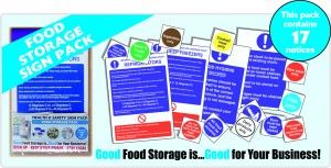 Food Storage Sign Pack. (17 notices)