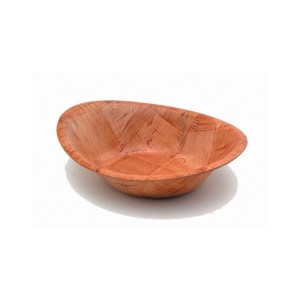 Oval Woven Wood Bowls 9" x 7" Singles