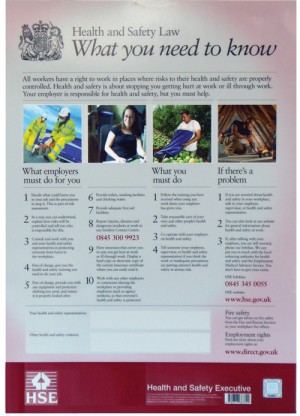 Health & Safety Law Poster.