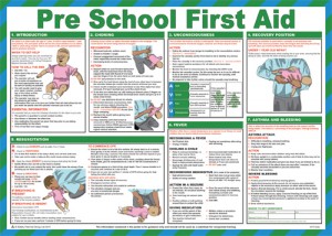 Pre school first aid poster.