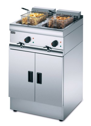 Lincat Silverlink 600 J12 Free Standing Twin Tank Fryer