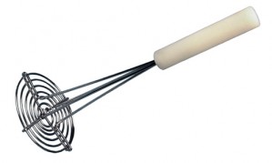 Stainless Steel Round Potato Masher : 5" Dia. / 130mm Dia.