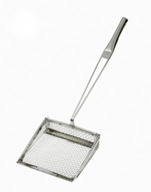 Stainless Steel Chip Shovel 8x8 wire : 8" x 8 / 200mm x 200mm.