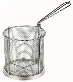 Stainless Steel Spaghetti Basket 1/8" mesh : 6" x 6 / 150mm x 150mm.
