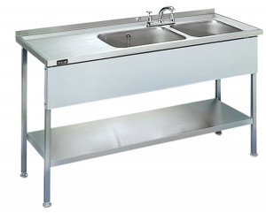 Sink Unit (double - left hand drainer)