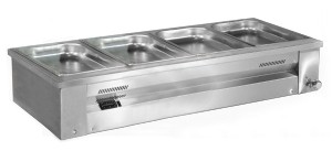 Inomak Gastronorm Bain Marie with wet well - Open Type Counter Top Mode