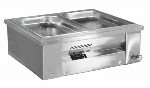 Inomak Gastronorm Bain Marie with wet well - Open Type Counter Top Mode