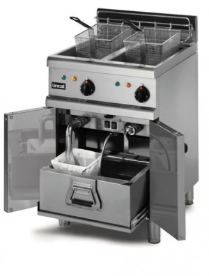 OE7113/F Twin Tank Opus 700 Free Standing Fryer (With Filtration) | 2 x 12kW - 2 x 16Ltr