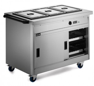 P8B3 Panther 800 Series Hot Cupboard With Bain Marie Tops | 2.8Kw - 3 x 1/1GN