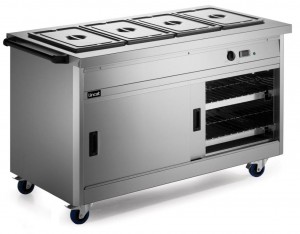 P8B4 Panther 800 Series Hot Cupboard With Bain Marie Tops | 4.9Kw - 4 x 1/1GN