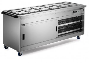 P8B6 Panther 800 Series Hot Cupboard With Bain Marie Tops | 5.2Kw - 6 x 1/1GN