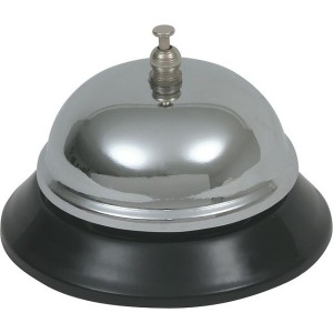 Genware Chrome Plated Service Bell 3 1/2" Dia.