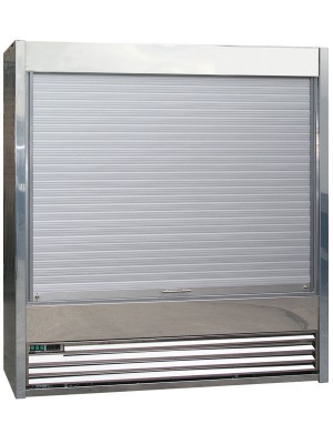 Frost-Tech Tiered Display - Stainless Steel with Shutter