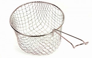 Tin Plate Chip basket : 8" Dia. / 203mm Dia.
