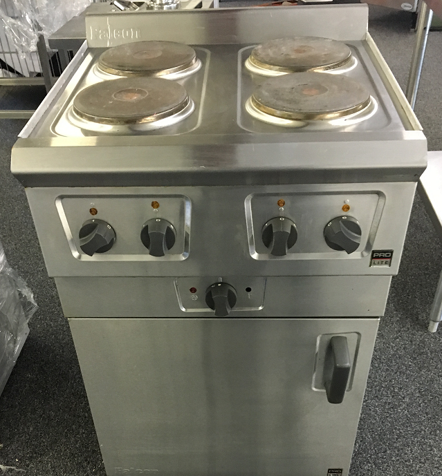 Refurbished: Falcon Electric Four Ring Hob with Convection Oven Below.