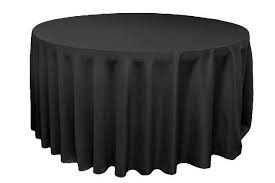 118" Round Black 
