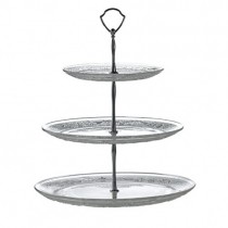 3 Tier Glass Cake Stand