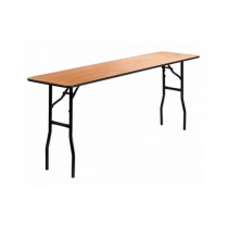 6ft x 1ft 6in Wooden Trestle Table