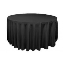 118" Round Black 