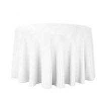 130" Round White 