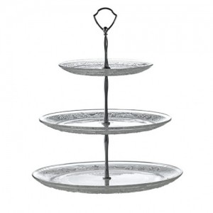3 Tier Glass Cake Stand