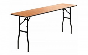 6ft x 1ft 6in Wooden Trestle Table