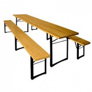 Beer Garden Table and Bench Set