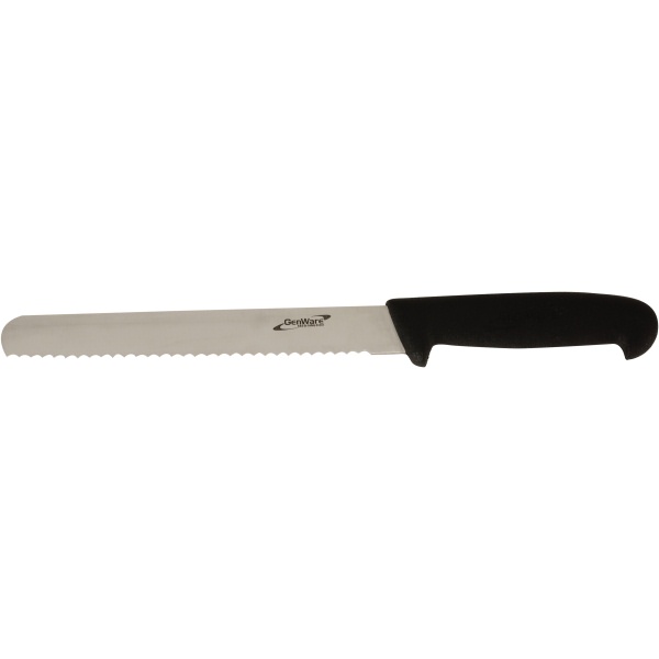 Genware 8" Bread Knife (Serrated) MM Catering Wholesale