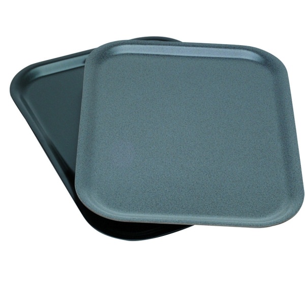 Laminated Wood Tray 46 x 34cm Black MM Catering Wholesale